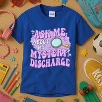 Ask Me About My Sarcastic Mystery Discharge Kids T-Shirt thumb 3
