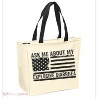Ask Me About My Explosive Diarrhea Tote Bag thumb 2