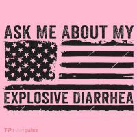 Ask Me About My Explosive Diarrhea Coaster thumb 2