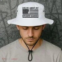 Ask Me About My Explosive Diarrhea Bucket Hat thumb 2