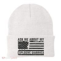 Ask Me About My Explosive Diarrhea Beanie thumb 0