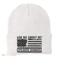 Ask Me About My Explosive Diarrhea Beanie thumb 0
