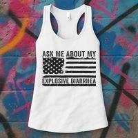 Ask Me About My Explosive Diarrhea Women's Tank Top thumb 3