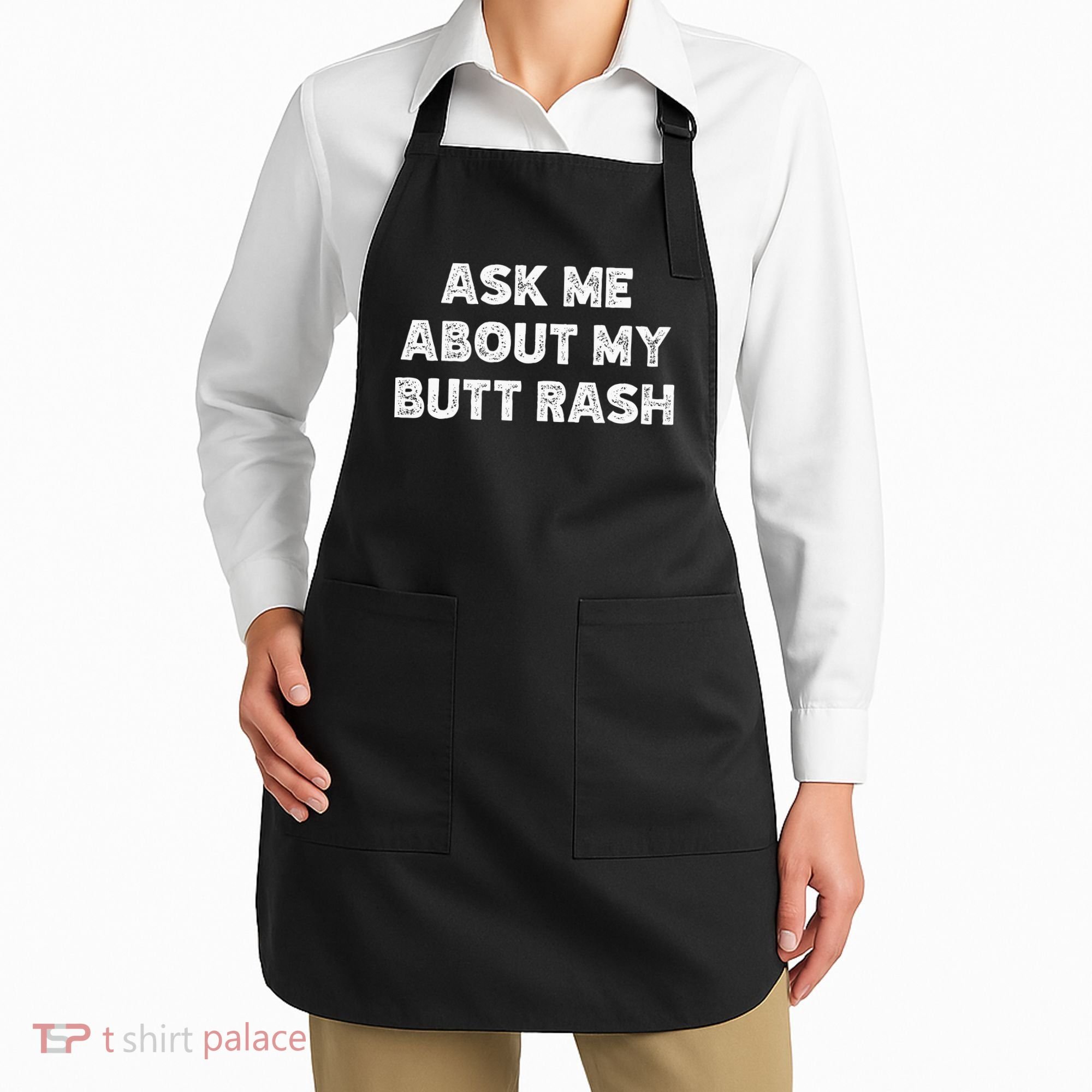 Ask Me About My Butt Rash Embarrassing Bachelor Party Apron