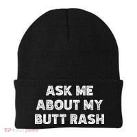Ask Me About My Butt Rash Embarrassing Bachelor Party Beanie thumb 0