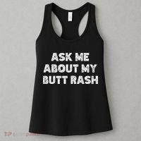 Ask Me About My Butt Rash Embarrassing Bachelor Party Women's Tank Top thumb 3