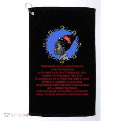 Amanda Gorman Poem Golf Towel