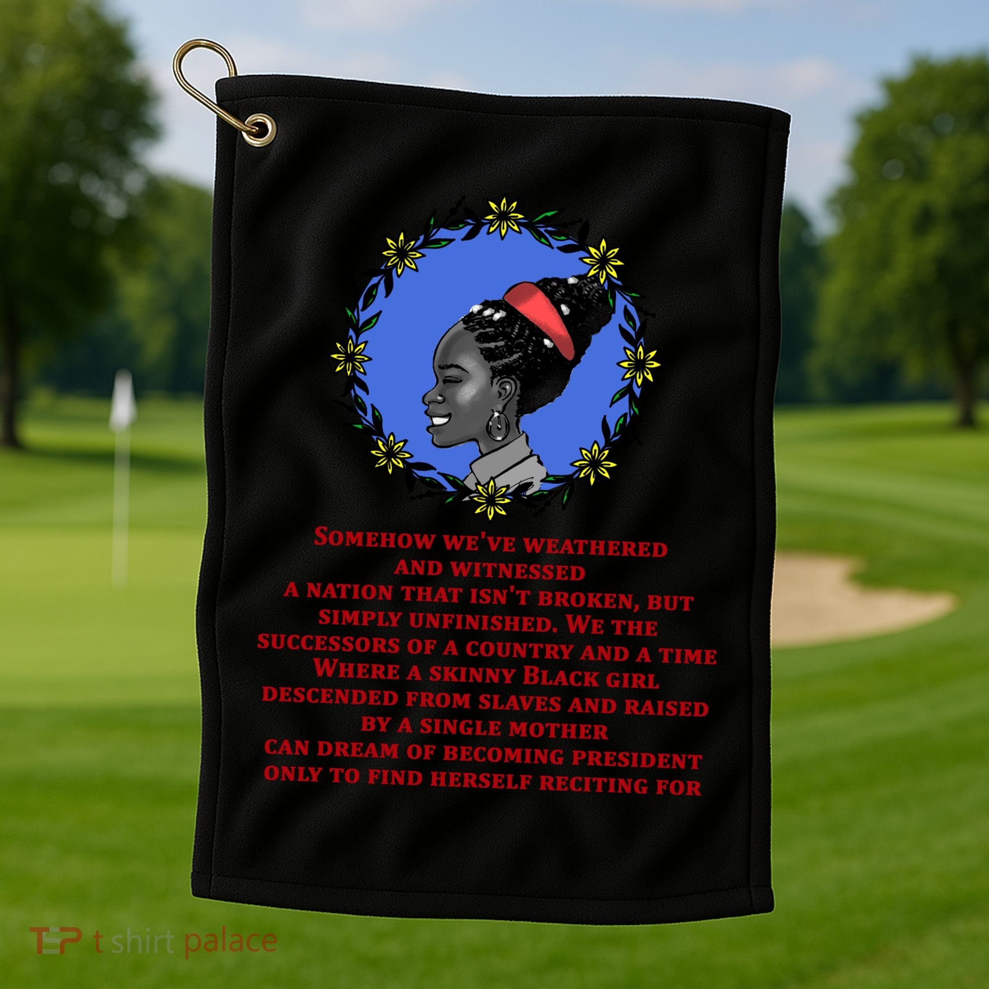 Amanda Gorman Poem Golf Towel