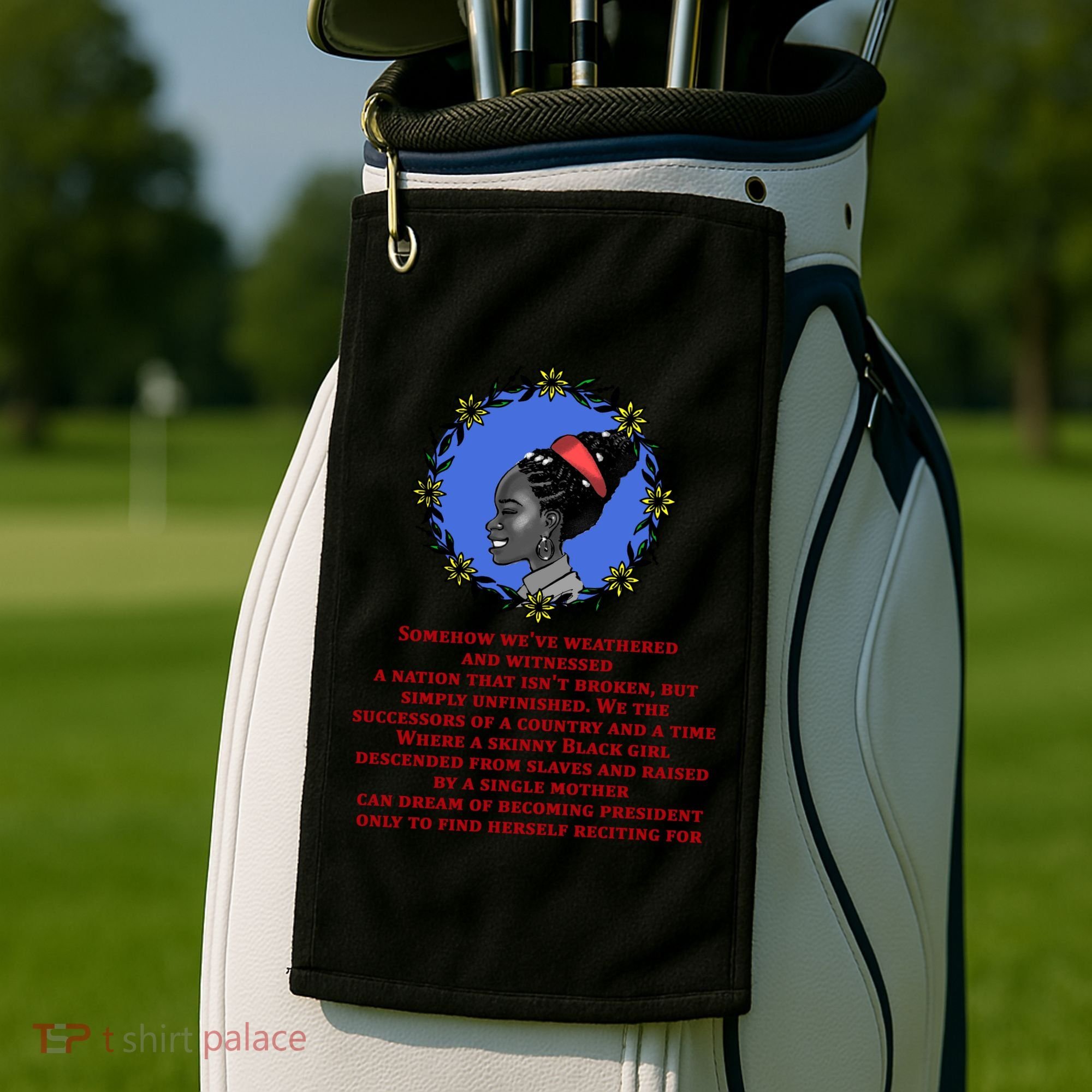Amanda Gorman Poem Golf Towel
