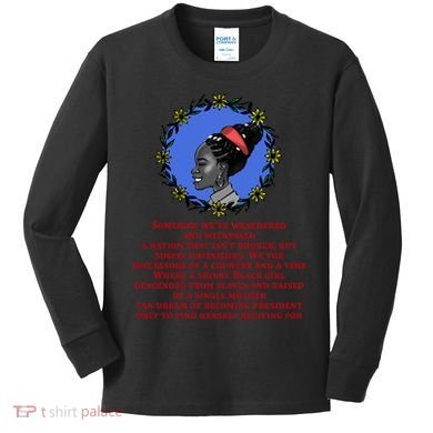 Amanda Gorman Poem Kids Long Sleeve Shirt