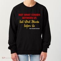 Amanda Gorman Poet What Stands Before Us Women's Sweatshirt thumb 0