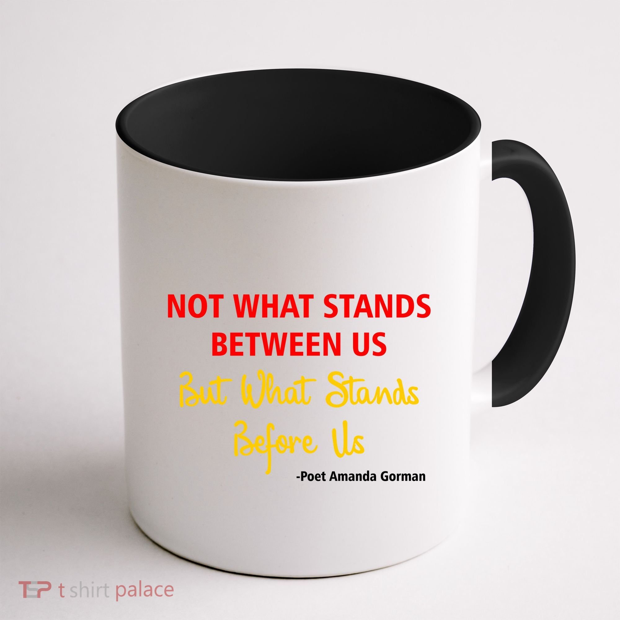 Amanda Gorman Poet What Stands Before Us Coffee Mug