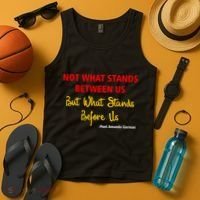 Amanda Gorman Poet What Stands Before Us Tank Top thumb 4