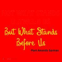 Amanda Gorman Poet What Stands Before Us Santa Hat thumb 1