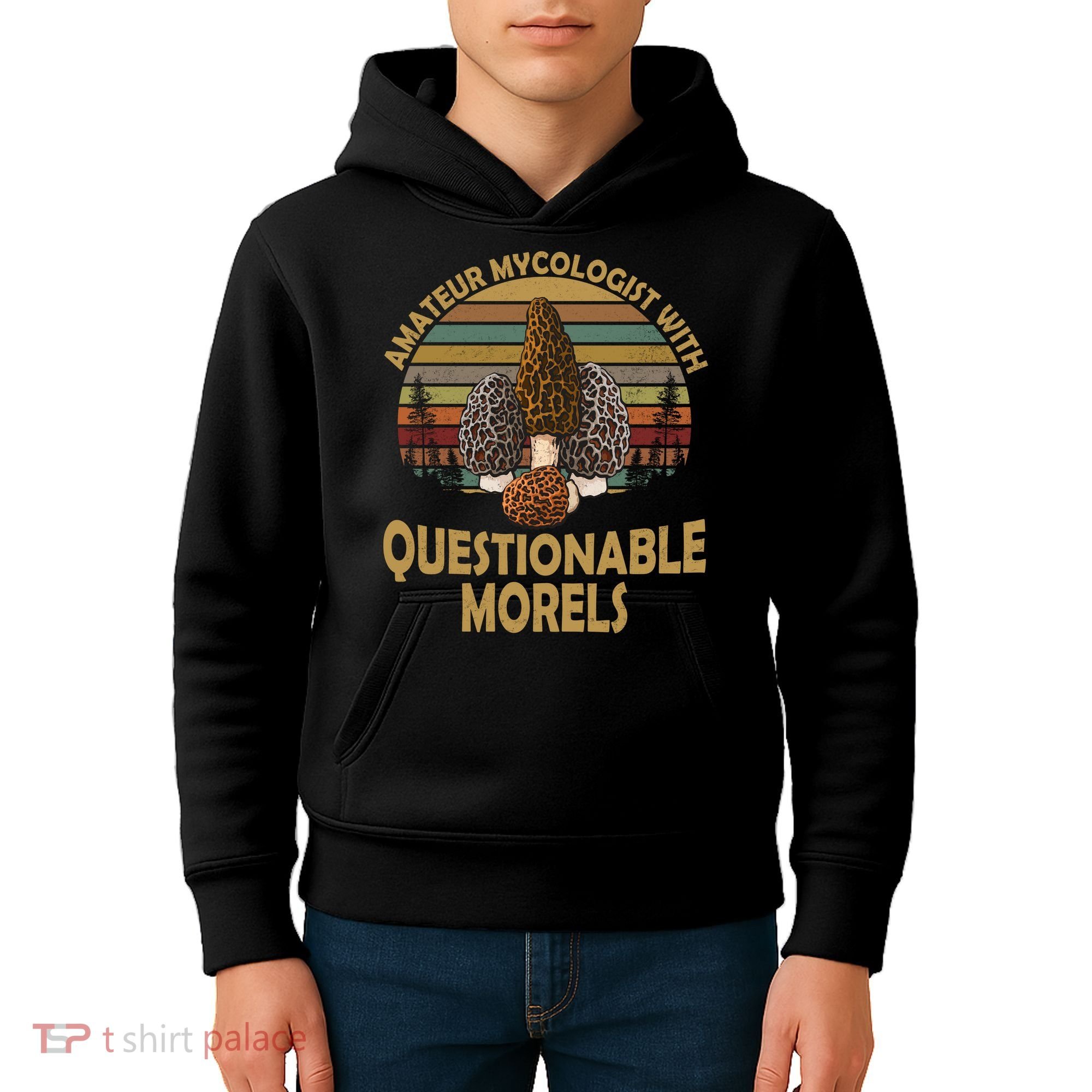 Amateur Mycologist With Questionable Morels Kids Hoodie
