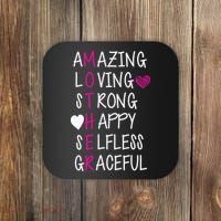 Amazing Loving Strong Happy Mother Coaster thumb 0