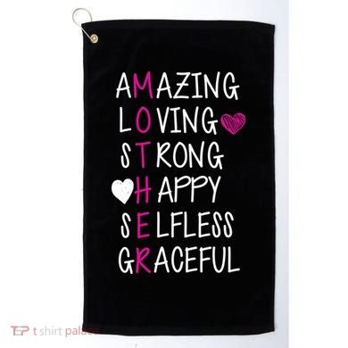 Amazing Loving Strong Happy Mother Golf Towel