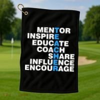 Amazing Teacher Mentor Golf Towel thumb 1