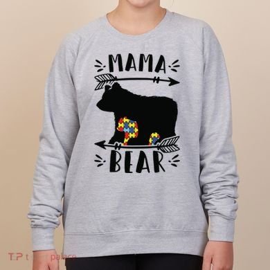Autism Mama Bear Meaningful Gift Autism Mom Cool Gift Women's Sweatshirt