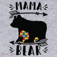 Autism Mama Bear Meaningful Gift Autism Mom Cool Gift Women's Sweatshirt thumb 2