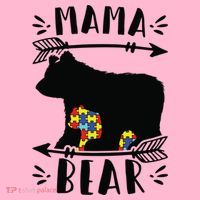Autism Mama Bear Meaningful Gift Autism Mom Cool Gift Coaster thumb 2