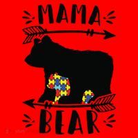 Autism Mama Bear Meaningful Gift Autism Mom Cool Gift Santa Hat thumb 1