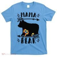 Autism Mama Bear Meaningful Gift Autism Mom Cool Gift T-Shirt thumb 0