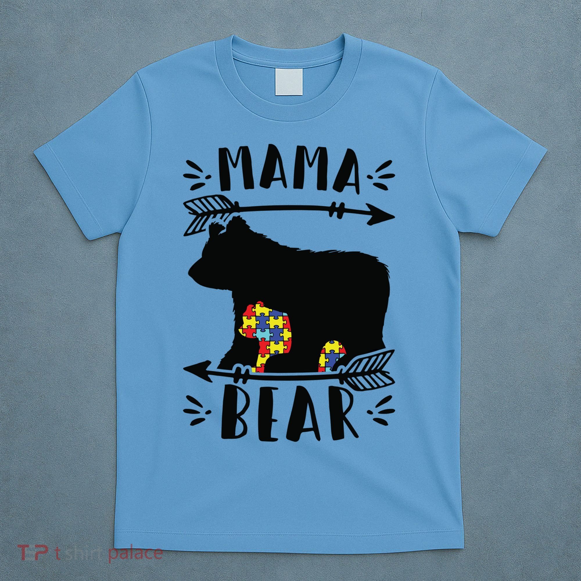 Autism Mama Bear Meaningful Gift Autism Mom Cool Gift T-Shirt