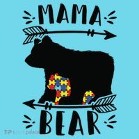 Autism Mama Bear Meaningful Gift Autism Mom Cool Gift Button thumb 1