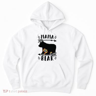Autism Mama Bear Meaningful Gift Autism Mom Cool Gift Hoodie