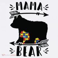 Autism Mama Bear Meaningful Gift Autism Mom Cool Gift Sweatshirt thumb 3
