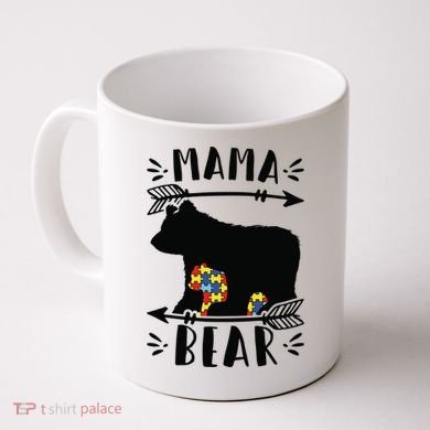 Autism Mama Bear Meaningful Gift Autism Mom Cool Gift Coffee Mug