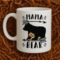 Autism Mama Bear Meaningful Gift Autism Mom Cool Gift Coffee Mug thumb 2