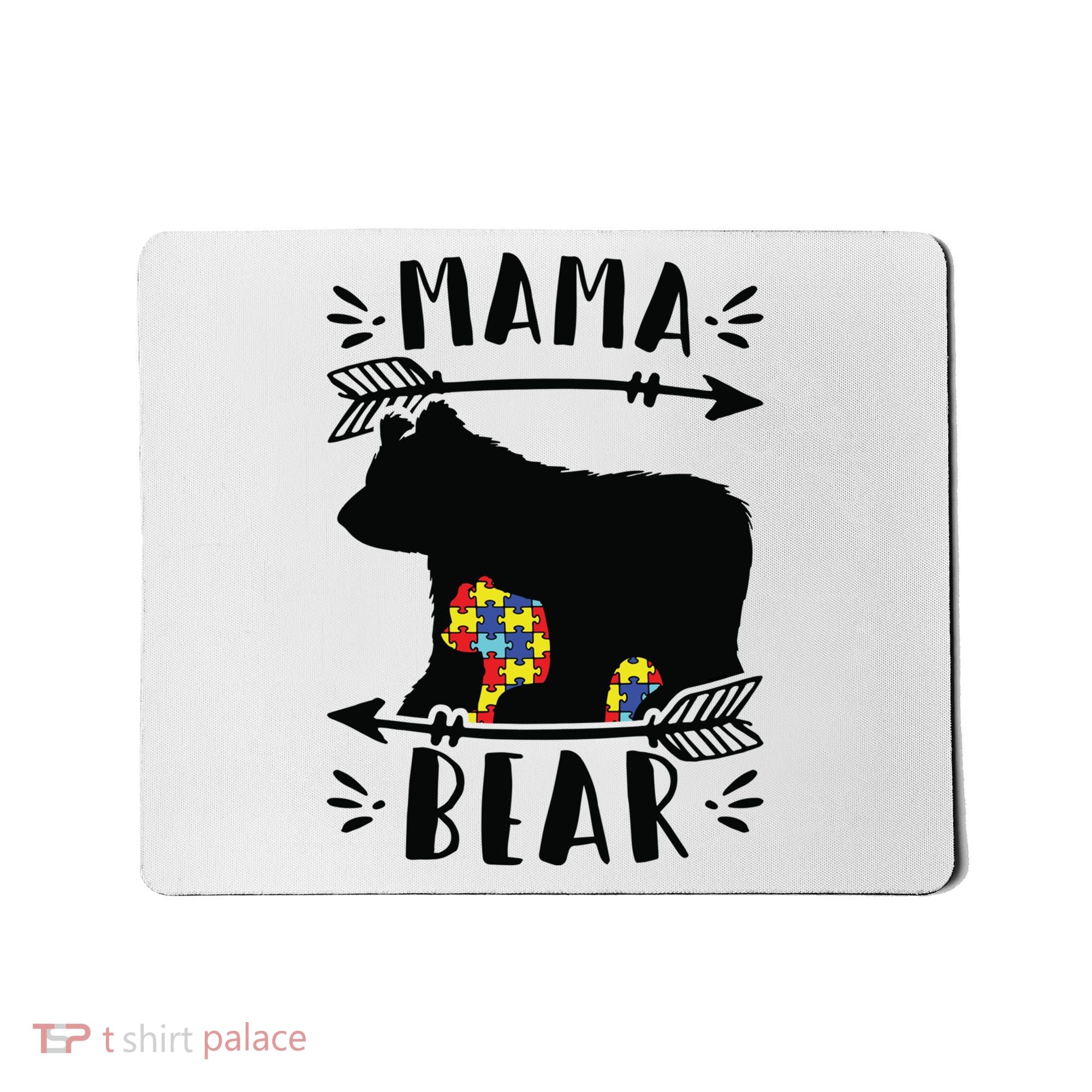 Autism Mama Bear Meaningful Gift Autism Mom Cool Gift Mousepad