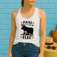 Autism Mama Bear Meaningful Gift Autism Mom Cool Gift Women's Tank Top thumb 2