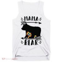 Autism Mama Bear Meaningful Gift Autism Mom Cool Gift Tank Top thumb 0