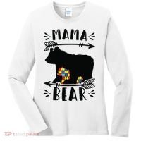 Autism Mama Bear Meaningful Gift Autism Mom Cool Gift Women's Long Sleeve Shirt thumb 0