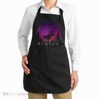 Alaska Moose Borealis Alaskan Landscape Apron thumb 2