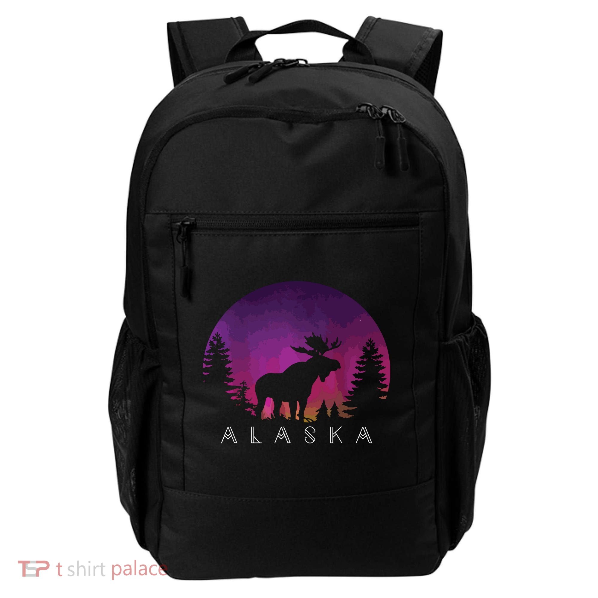Alaska Moose Borealis Alaskan Landscape Backpack