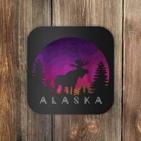 Alaska Moose Borealis Alaskan Landscape Coaster thumb 0