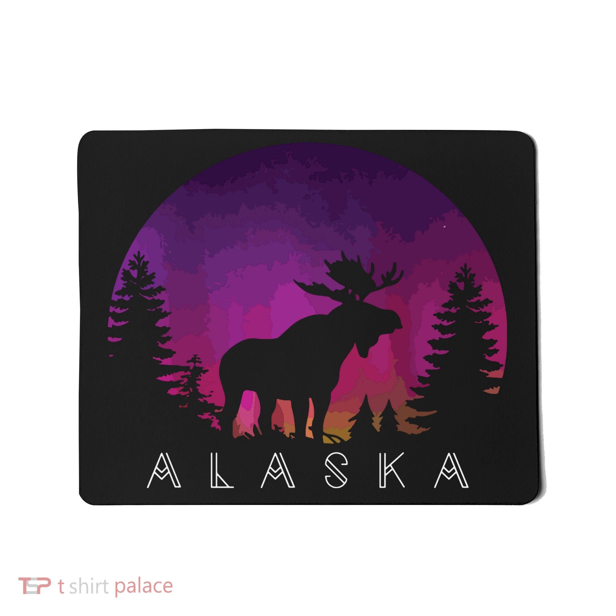 Alaska Moose Borealis Alaskan Landscape Mousepad