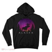 Alaska Moose Borealis Alaskan Landscape Tall Hoodie thumb 0