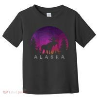 Alaska Moose Borealis Alaskan Landscape Toddler T-Shirt thumb 0