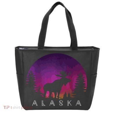 Alaska Moose Borealis Alaskan Landscape Tote Bag