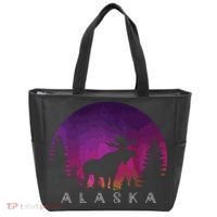 Alaska Moose Borealis Alaskan Landscape Tote Bag thumb 0