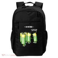 Aa Meeting Battery Alcohol Addict Beer Wine Funny Gift Backpack thumb 0