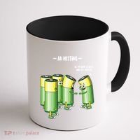 Aa Meeting Battery Alcohol Addict Beer Wine Funny Gift Coffee Mug thumb 1