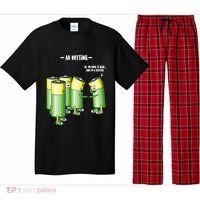 Aa Meeting Battery Alcohol Addict Beer Wine Funny Gift Pajama Set thumb 0