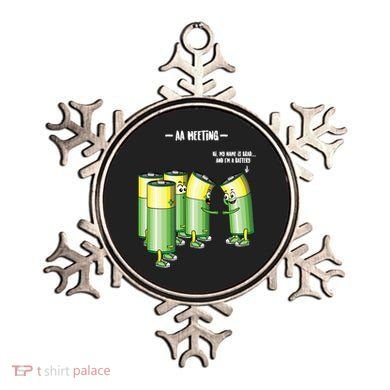 Aa Meeting Battery Alcohol Addict Beer Wine Funny Gift Ornament