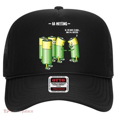 Aa Meeting Battery Alcohol Addict Beer Wine Funny Gift Hat